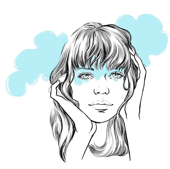 illustration cecile roubio visage blue.jpg - Ccile ROUBIO | Virginie